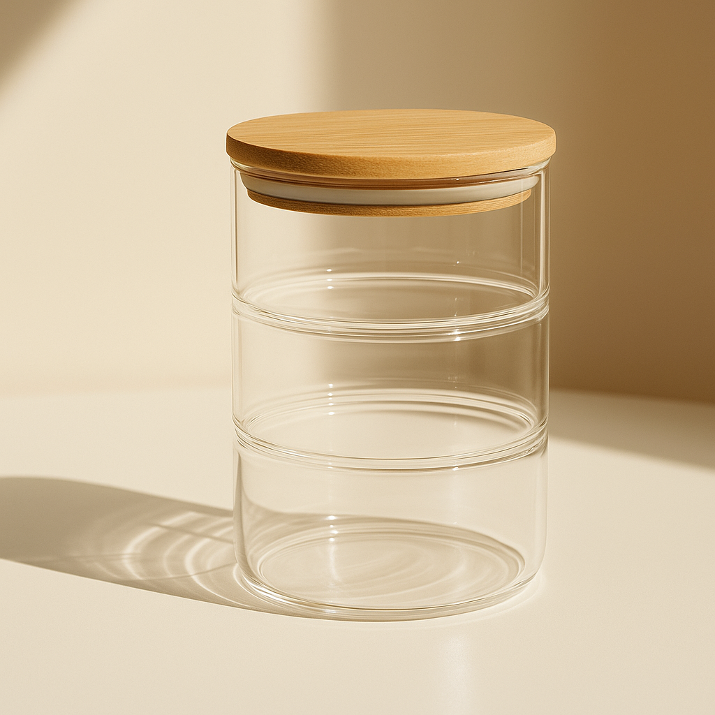 3 Layer Glass Food Container