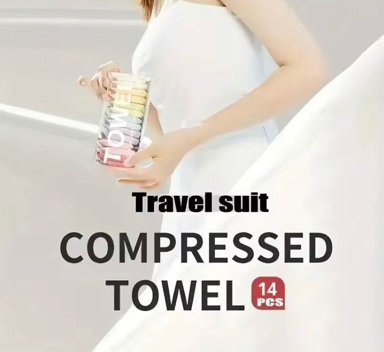 14 Pcs Compressed Portable Towels
