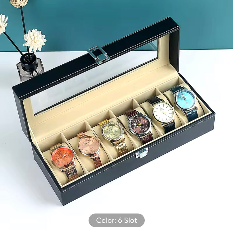 Leather Watches & Bracelets Storage Box