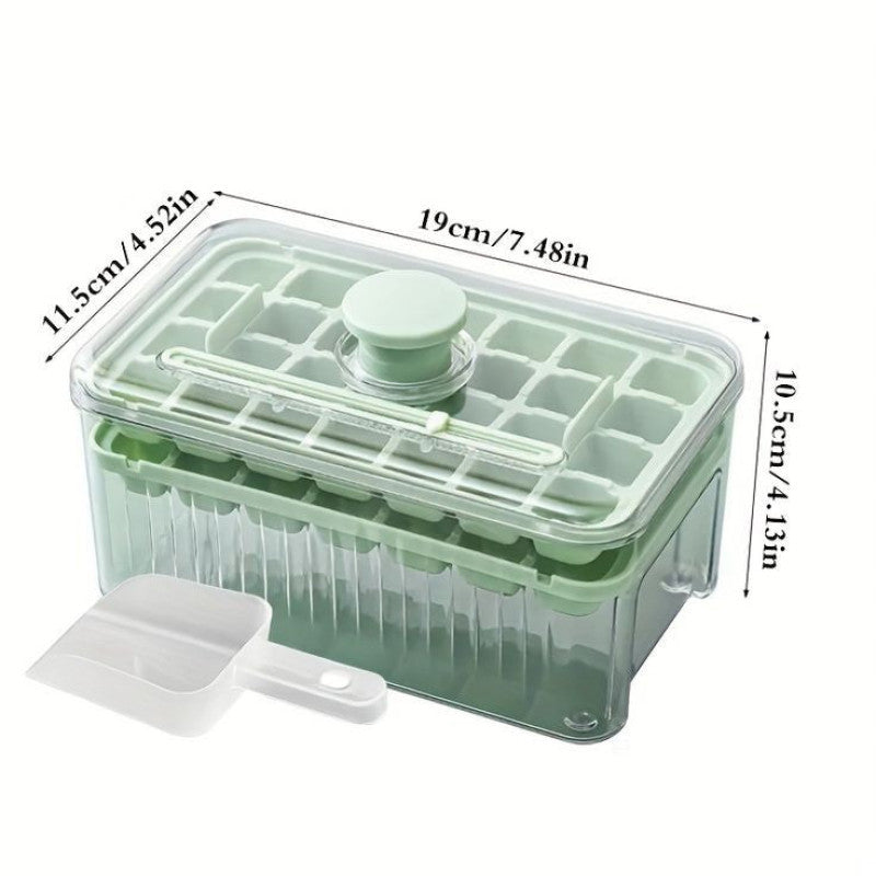 Ice Cube Tray with Lid and Storage Bin – BPA-Free Freezer Organizer | Adornia.pk