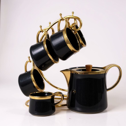 Exclusive 7-Piece Tea Set with Stand – Elegant Serving Set | Adornia.pk