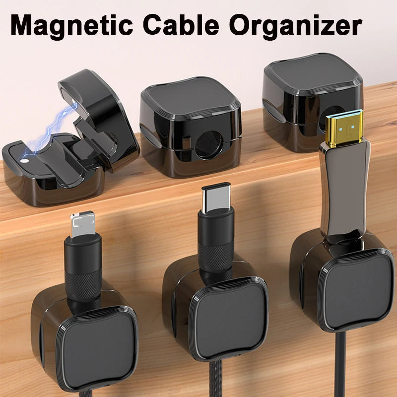 Magnetic Cable Clip – Under Desk Wire Organizer