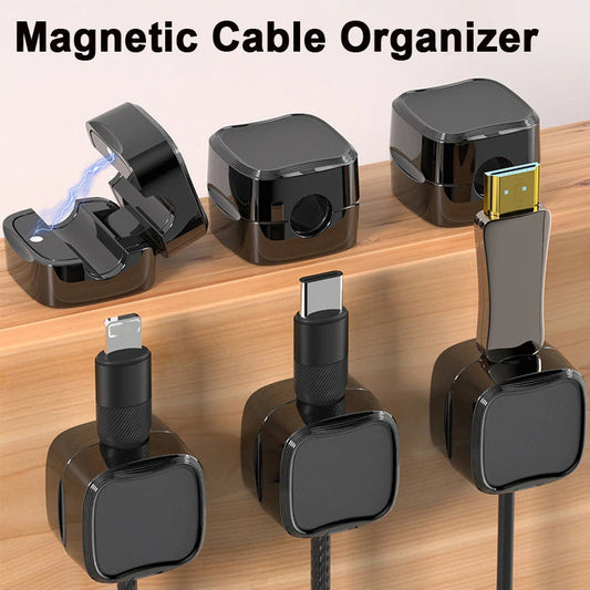 Magnetic Cable Clip – Under Desk Wire Organizer