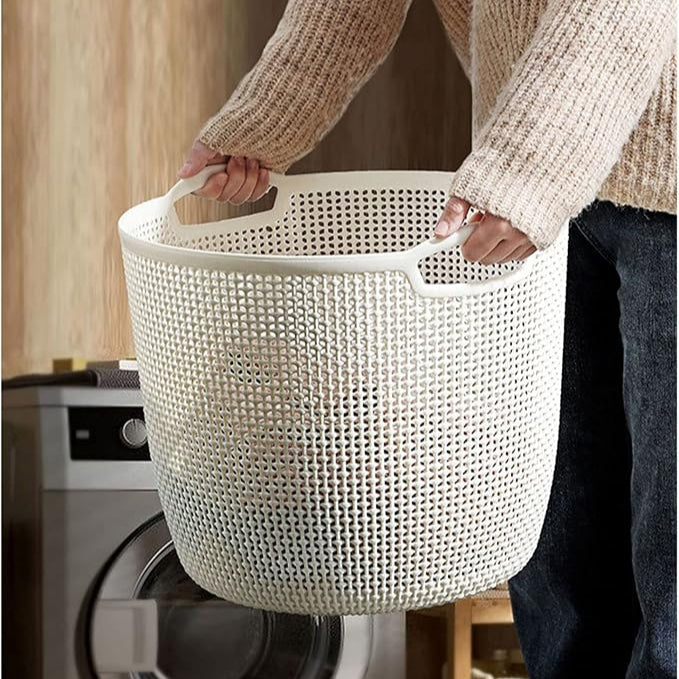 Round Flexi Laundry Basket with Handles (2138) by Limon
