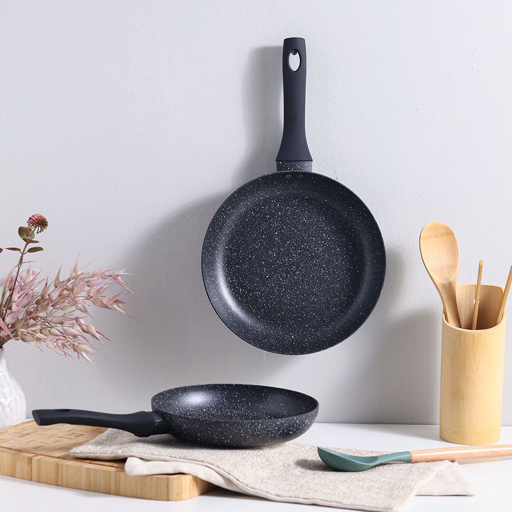 Black Marble Fry Pan