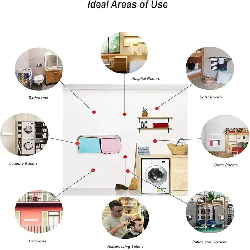 Foldable Cloth Drying Rack – Space-Saving Laundry Stand