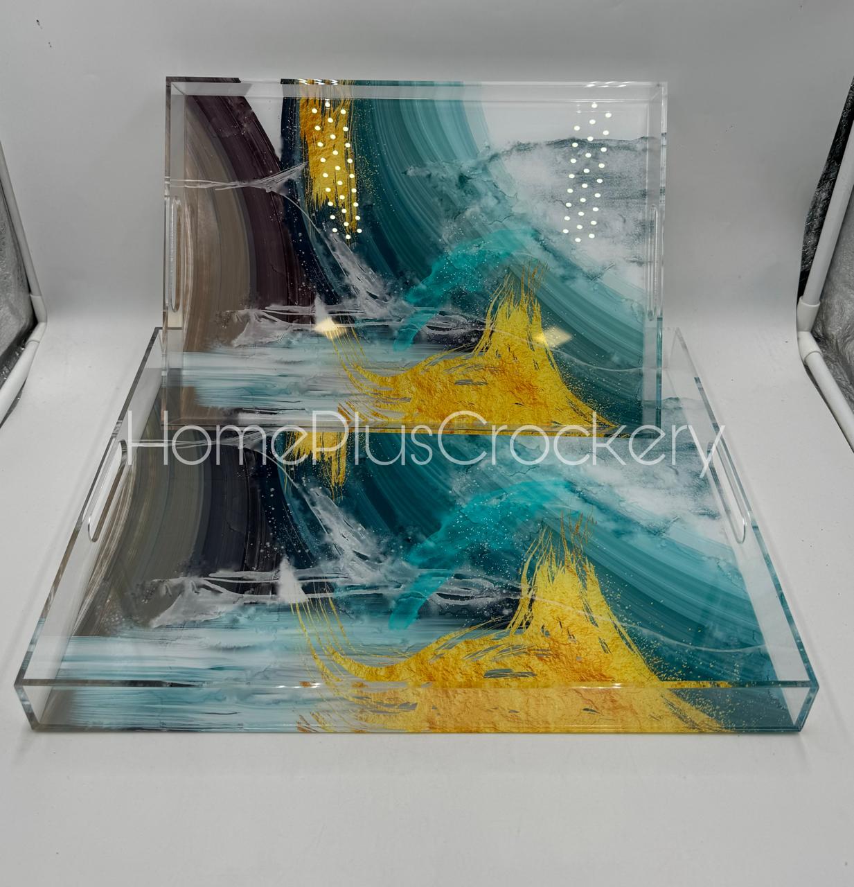 Acrylic Tray Set - 2 Pieces