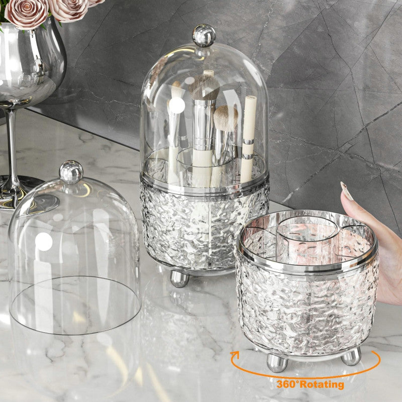TwirlDome 360° Rotating Cosmetic Organizer – Multi-Tier Makeup Storage | Adornia.pk