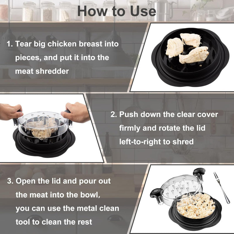 Large Chicken Shredder Tool – Twist & Shred Chicken Breast Effortlessly | Adornia.pk