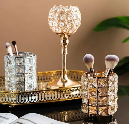 Crystal Round Brushes Holder