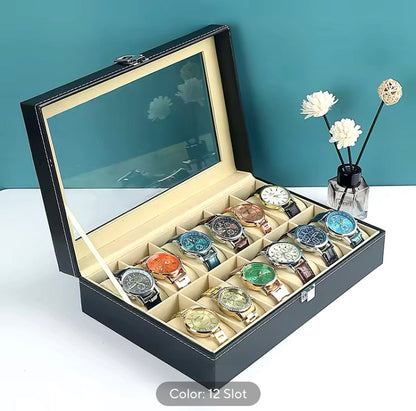 Leather Watches & Bracelets Storage Box