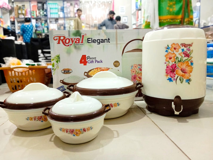 4 Pcs Hotpots & Cooler Set