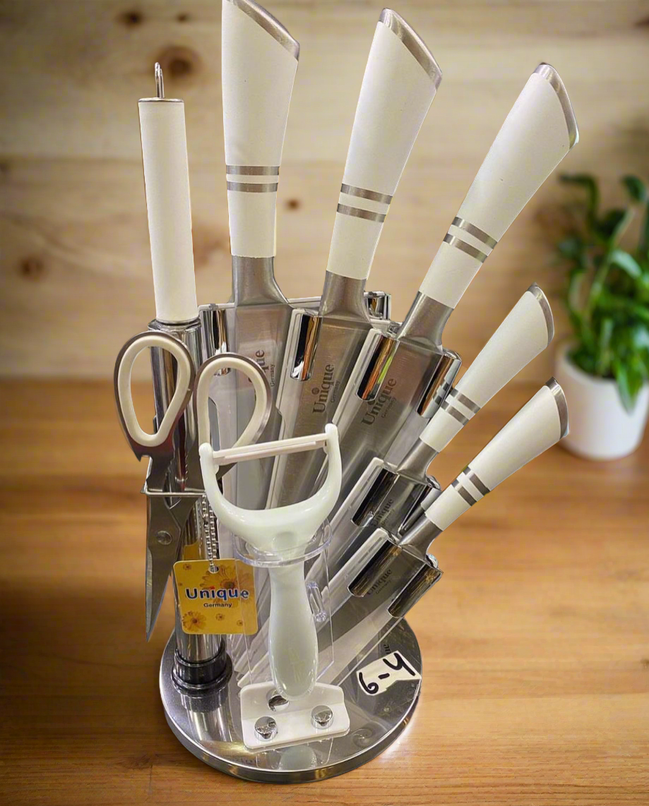 Unique 9 pcs knives set