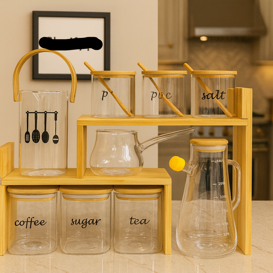 Glass Storage & Serving Set – Elegant Airtight Containers