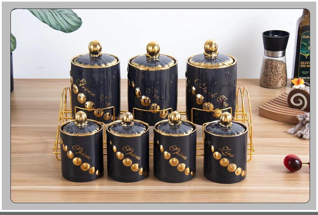 7-Pcs Canister Set with Stand | LQ-11