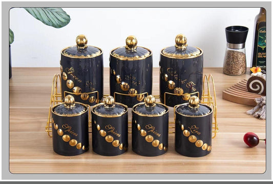 7-Pcs Canister Set with Stand | LQ-11