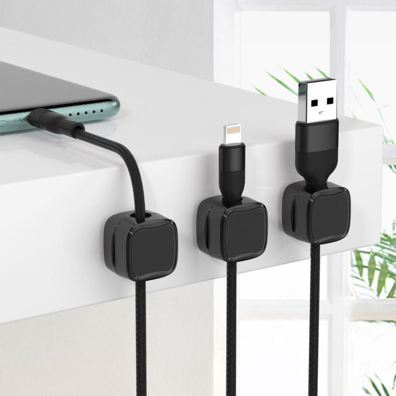 Magnetic Cable Clip – Under Desk Wire Organizer