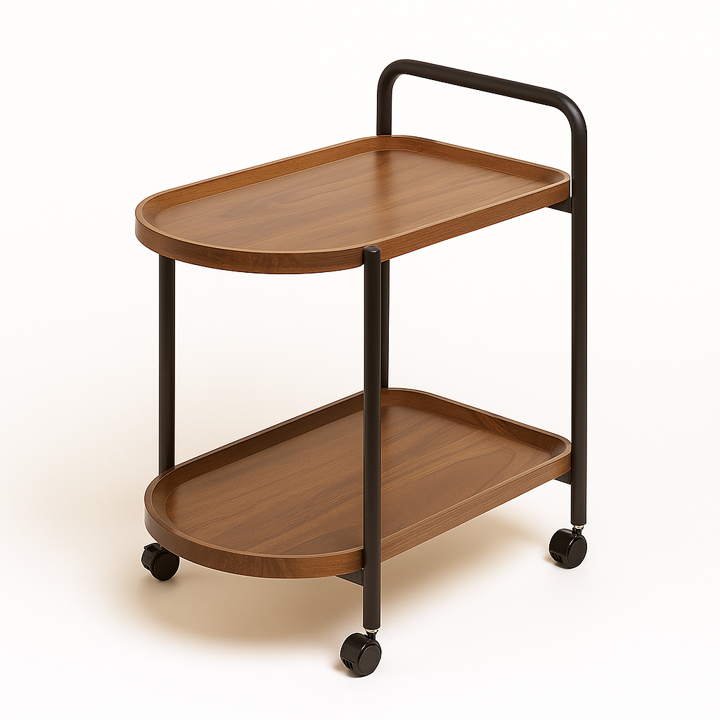 2 Tier Premium Serving Cart