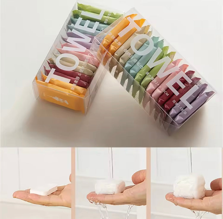 14 Pcs Compressed Portable Towels