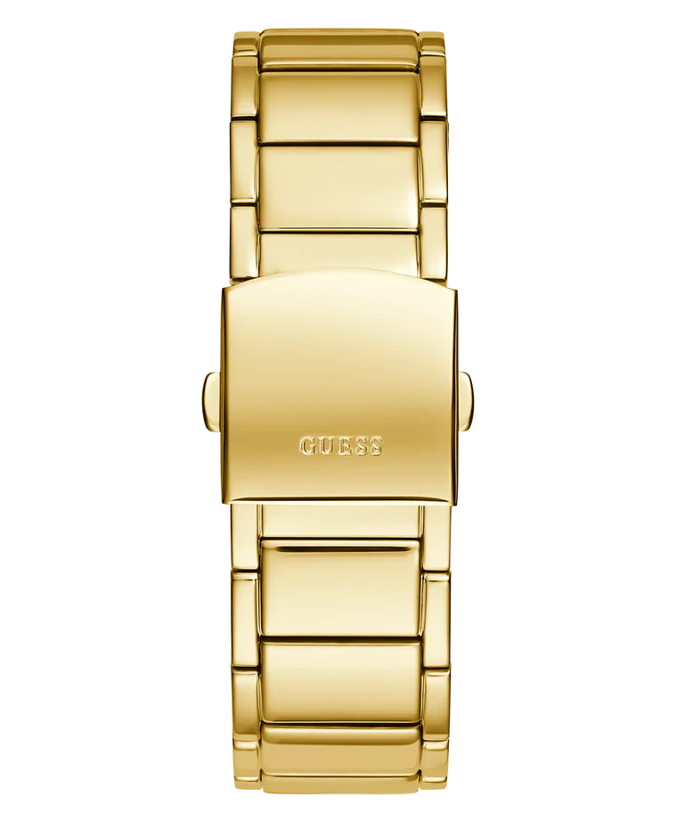 Guess Men’s Quartz Gold Stainless Steel Black Dial 43mm Watch GW0456G1