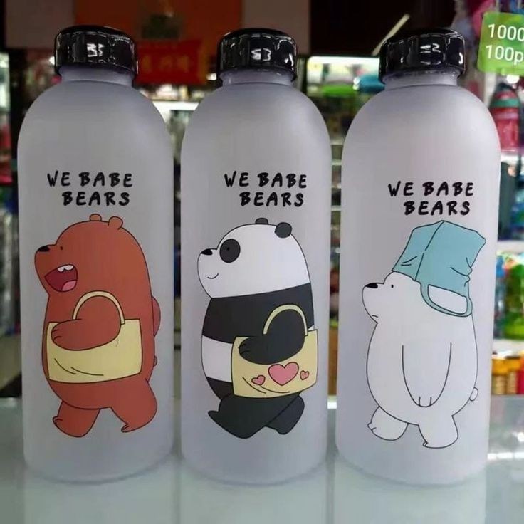 We Bare Bear Water Bottle