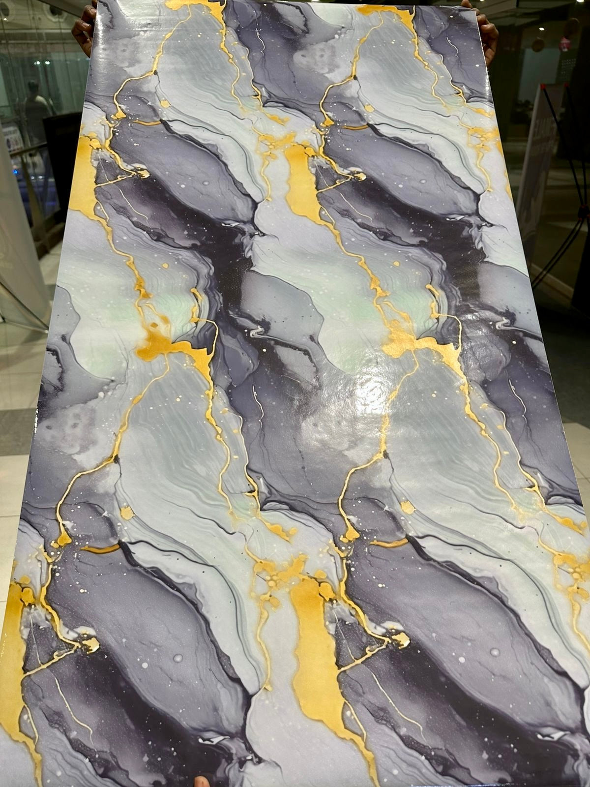 Wall Adhesive Marble Sheets for Home Decoration (60cm*2m)