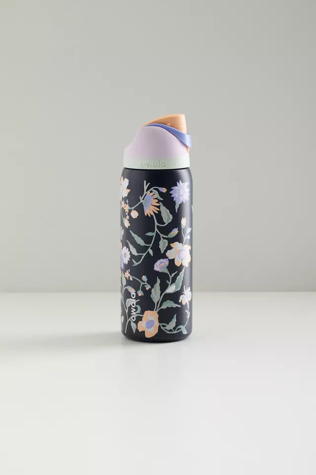 Owala UO Exclusive 32oz FreeSip Bow Water Bottle - Midnight Garden Floral
