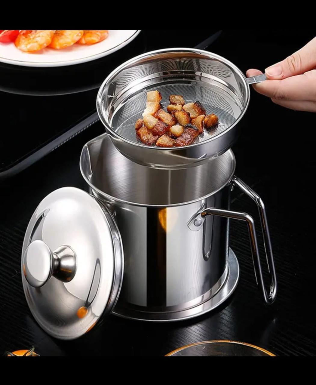 1.3 Litre Stainless Steel Oil Filter Pot