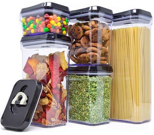 5pcs Easy Lock Airtight Jars