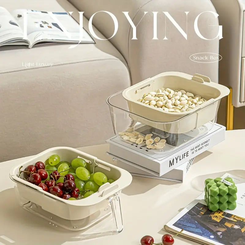 Plastic Fruit and Vegetable Washing Drain Basket