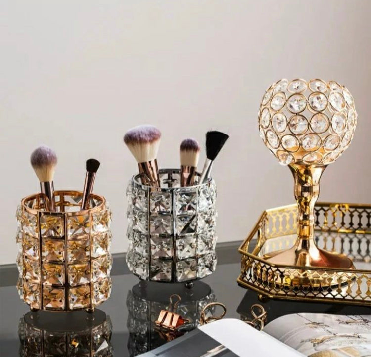 Crystal Round Brushes Holder