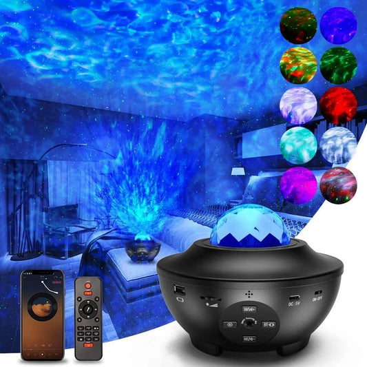 2 in 1 Galaxy Starry Light Projector Light and Bluetooth Speaker