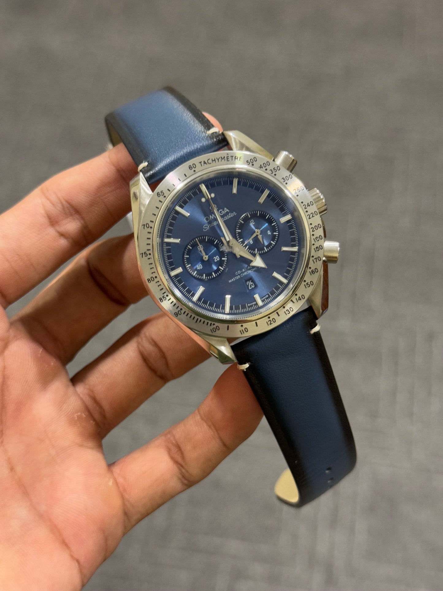 Omega Speed | Silver Case | Chrono | All Blue