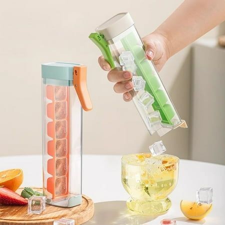 Reusable One Hand Slim Ice Cube Tray