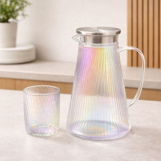 Beverage Set – 7Pcs Glass Jug & Tumblers
