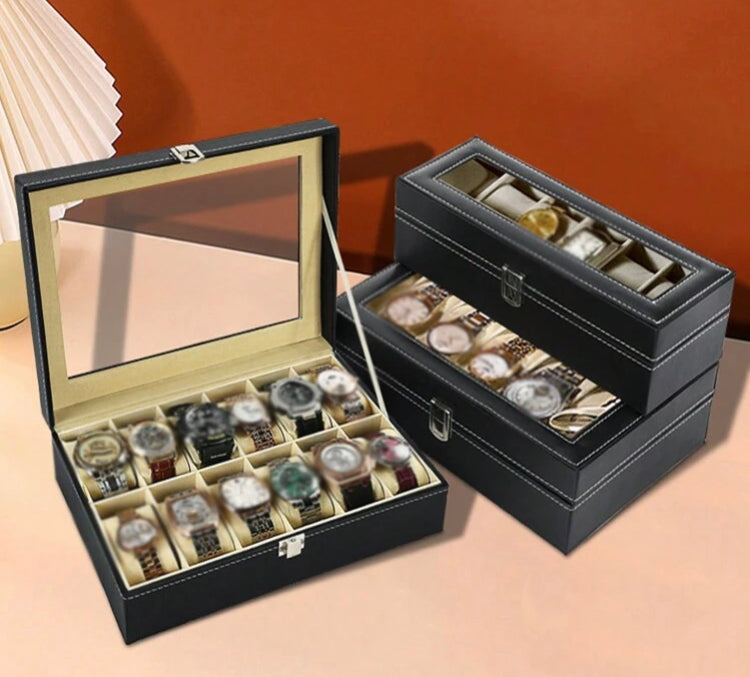 Leather Watches & Bracelets Storage Box