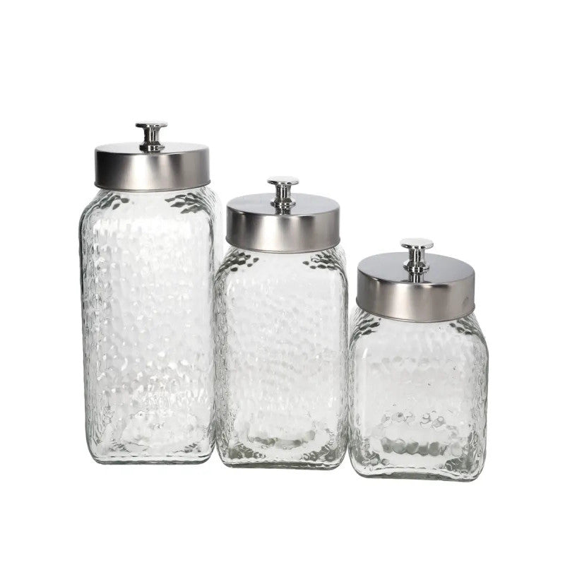 Glass Storage Pickle Jar 3pcs