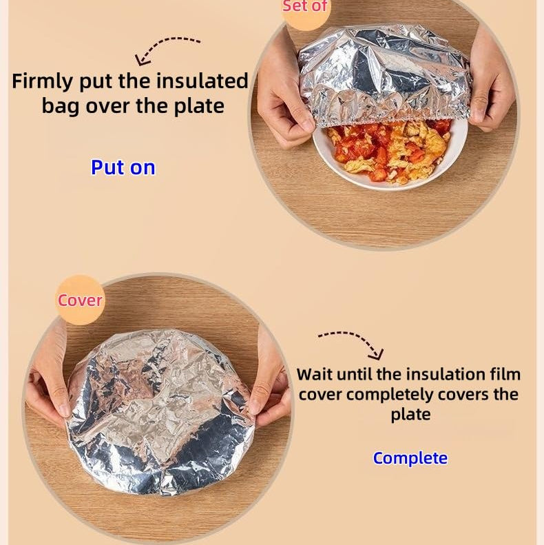 FreshWrap Reusable Aluminium Food Covers (10 Pcs)