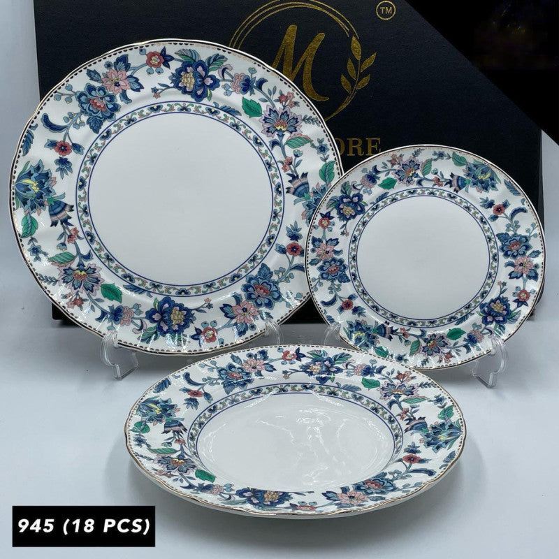 Royal Albart 18 Pcs Dinner Set | Premium Ceramic Tableware for Elegant Dining
