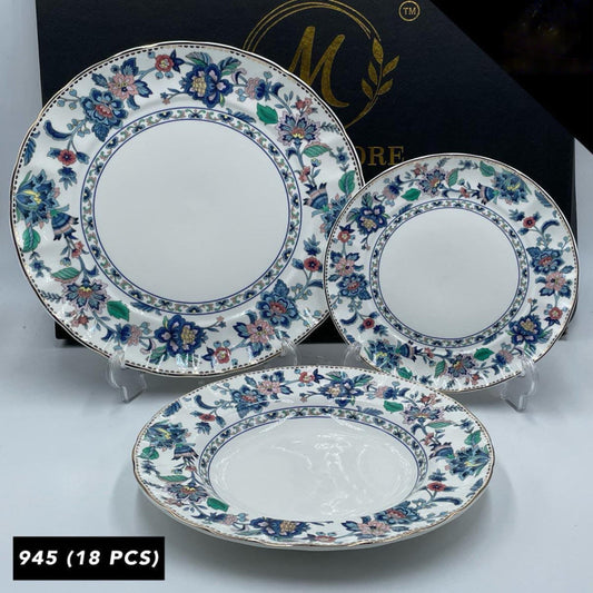 Royal Albart 18 Pcs Dinner Set | Premium Ceramic Tableware for Elegant Dining