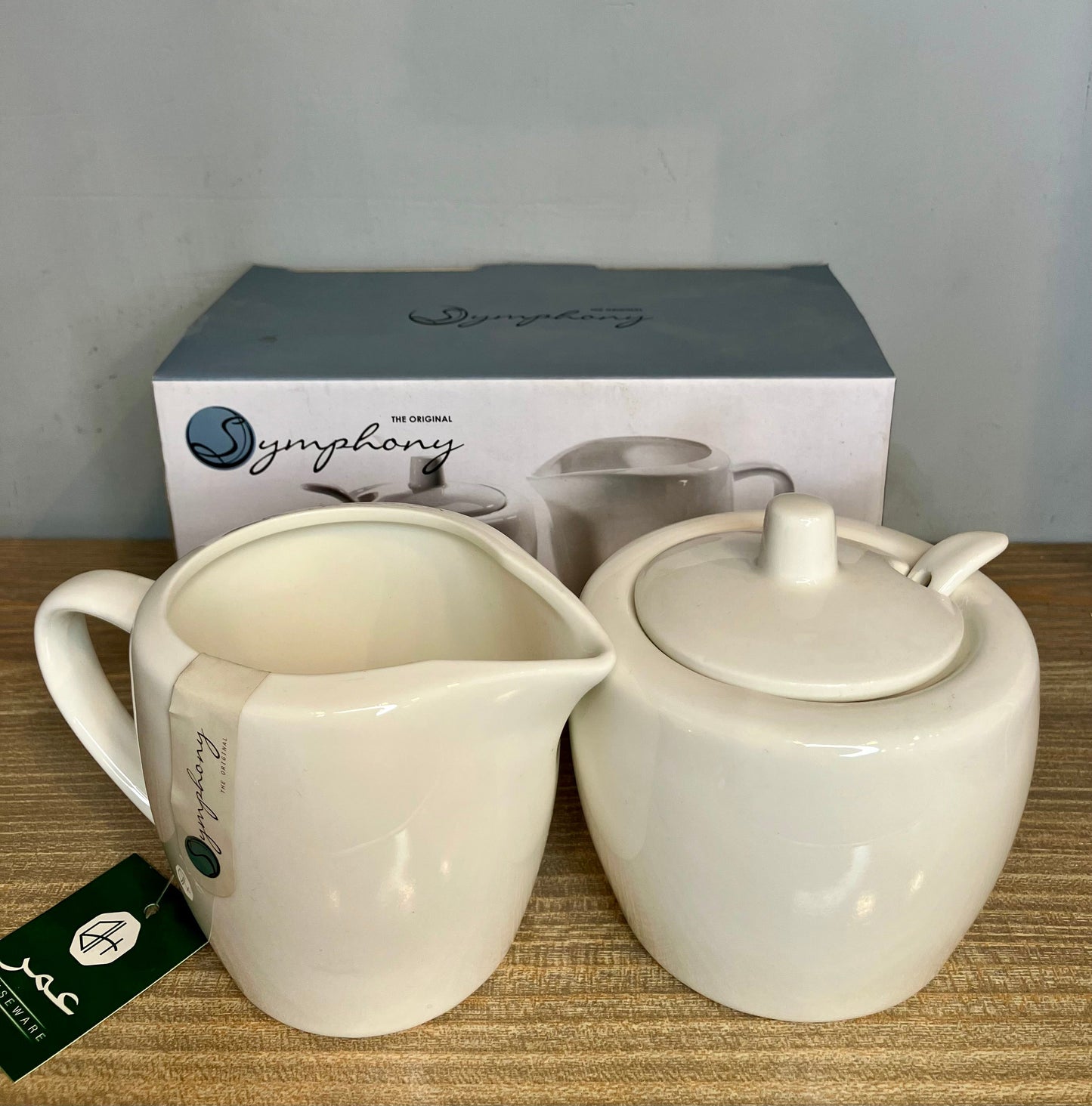 Symphony Porcelain Sugar & Creamer Set