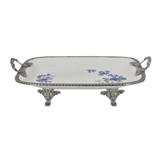 Rect Dish B-Flower (S) 6c 36x25cm- AB-51