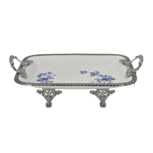 Rect Dish B-Flower (S) 6c 30x20cm-AB-52