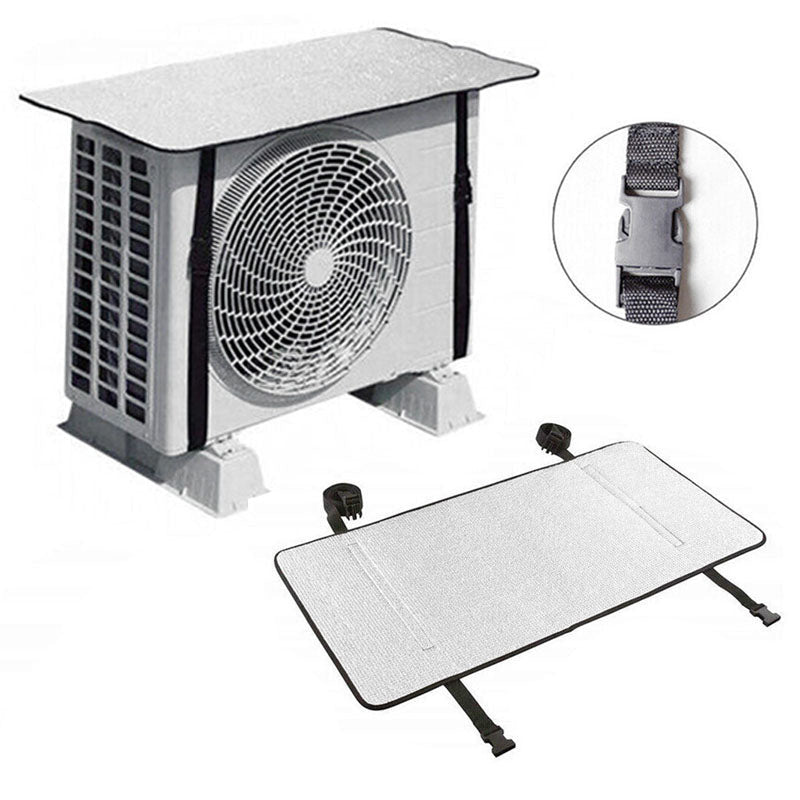 AC Outdoor Unit Protector Aluminium Cover With Straps