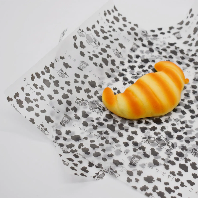 Printed Food Wrapping Wax Paper Sheets (50 Pcs)