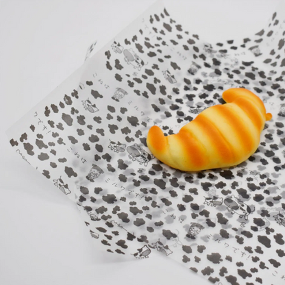 Printed Food Wrapping Wax Paper Sheets (50 Pcs)