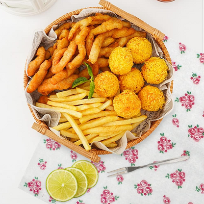 Printed Food Wrapping Wax Paper Sheets (50 Pcs)