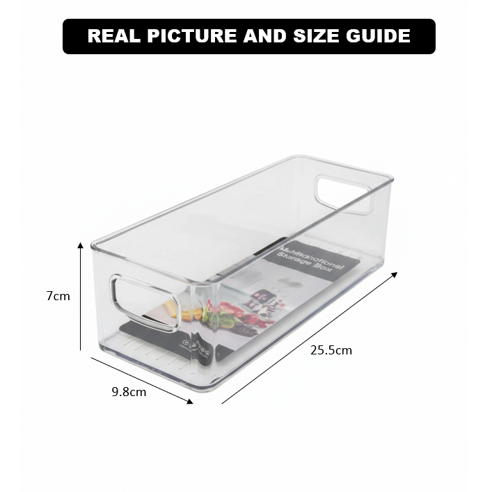 PureView Acrylic Organizer Tray with Handles