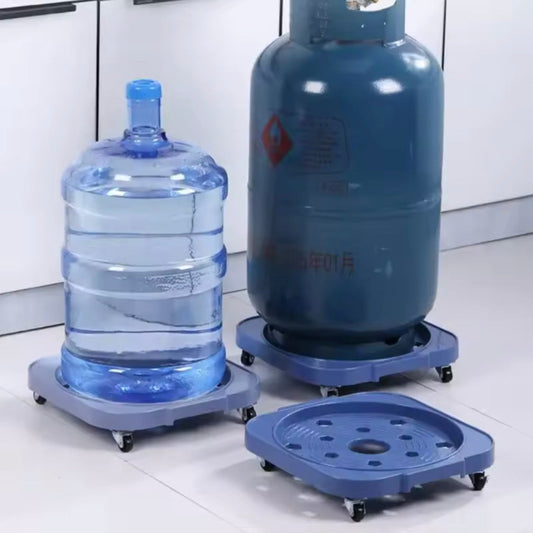 Gas Cylinder Base With Wheels, Heavy Duty Stand With Wheels, Movables Holder For Bottles And Plants