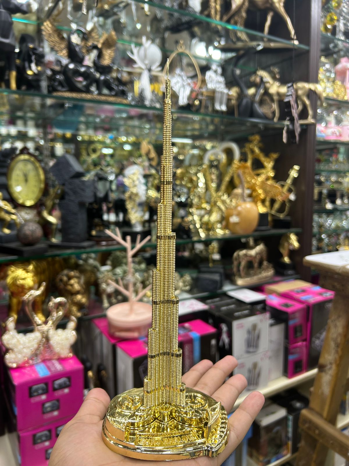 Metal Gold Chrome Burj Khalifa for Home Decor